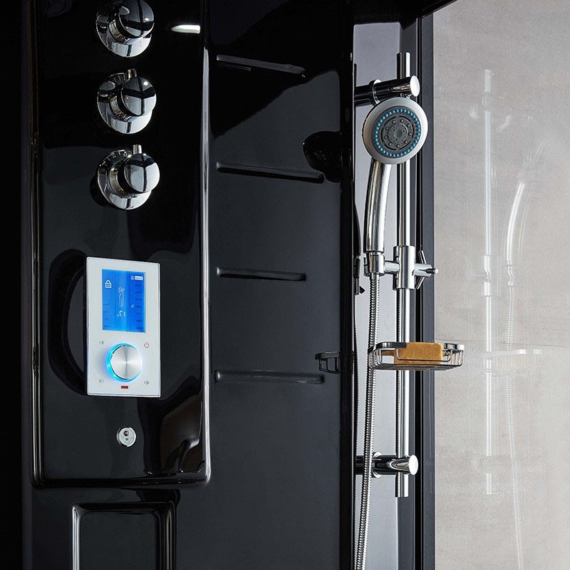 Combi Sauna Douche Hammam Black Edition - gauche
