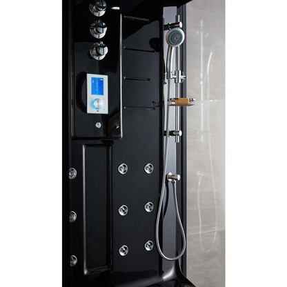 Combi Sauna Douche Hammam Black Edition - gauche