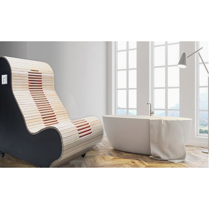 Fauteuil infrarouge BOREAL® LOUNGE IR en bois Hemlock du Canada